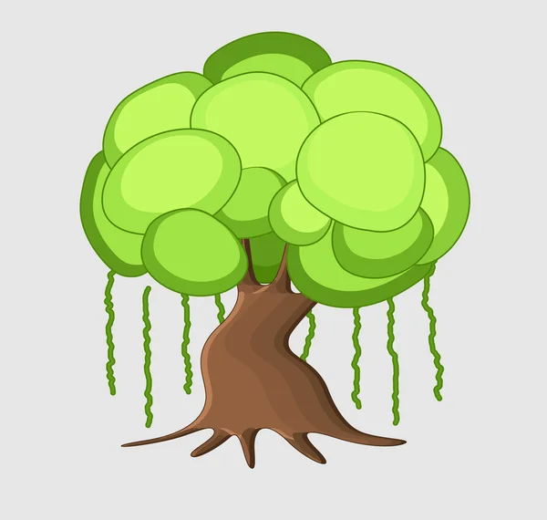 Dwarf Tree Vector — Stock Vector