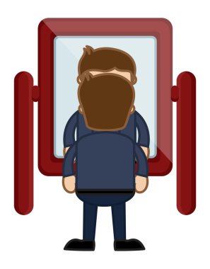 ayna - vektör karakter karikatür çizimi arıyorum