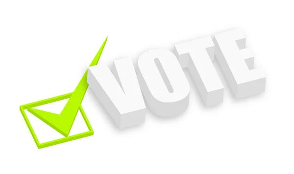 Voto 3d — Vector de stock