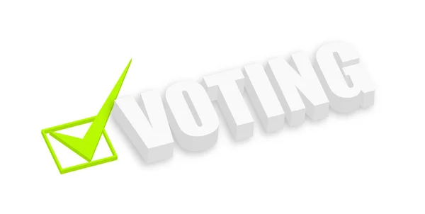 3 डी मतदान मजकूर — स्टॉक व्हेक्टर