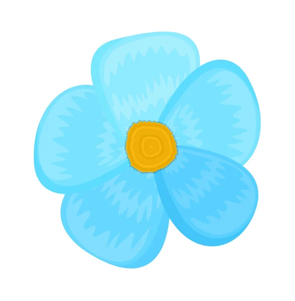 Blå blomma design — Stock vektor
