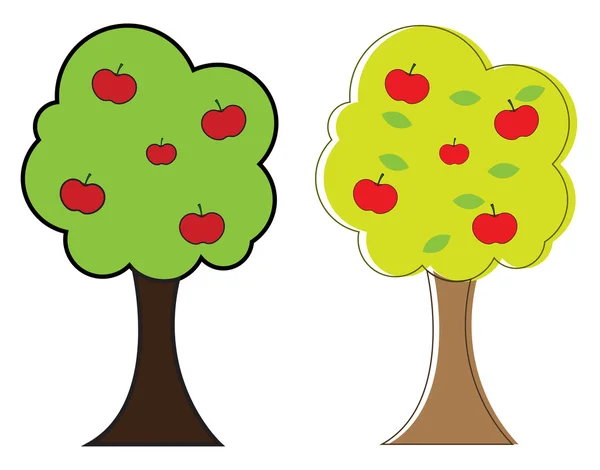 Apple Trees — Stock Vector