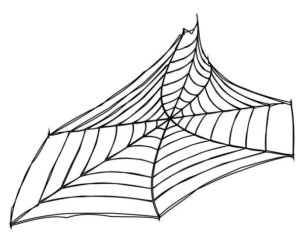 Retro spindelnät — Stock vektor