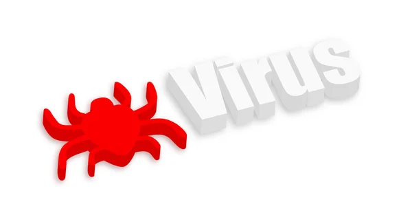 Ragno virus — Vettoriale Stock