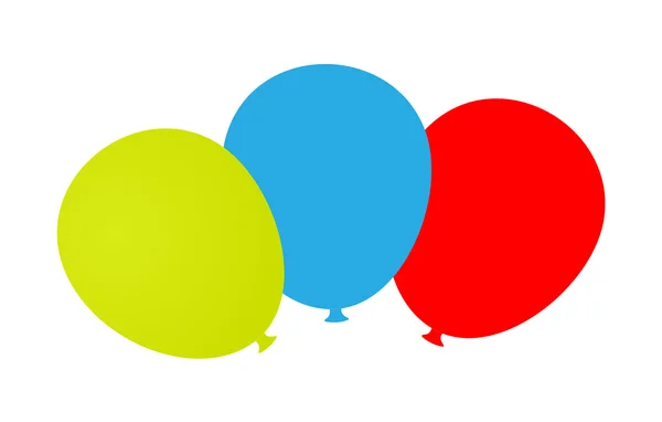 Bannière de ballons colorés — Image vectorielle