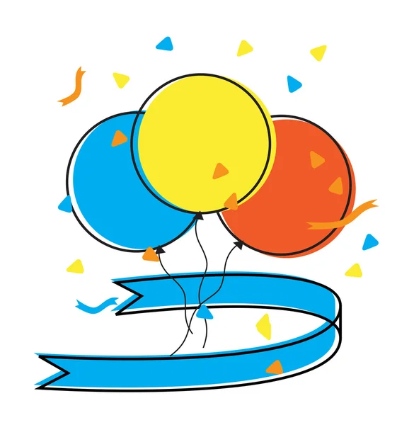 Party fest ballonger — Stock vektor