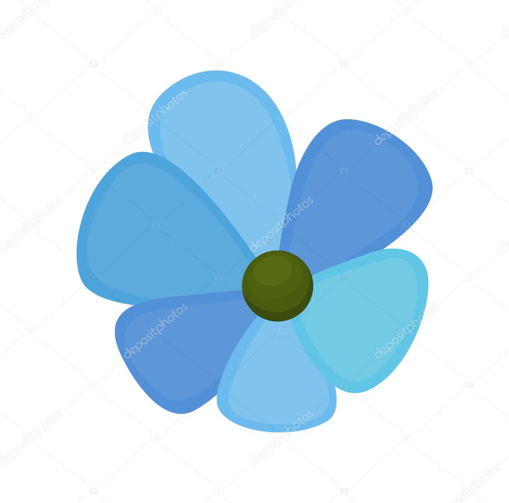 Blue Vector Flower