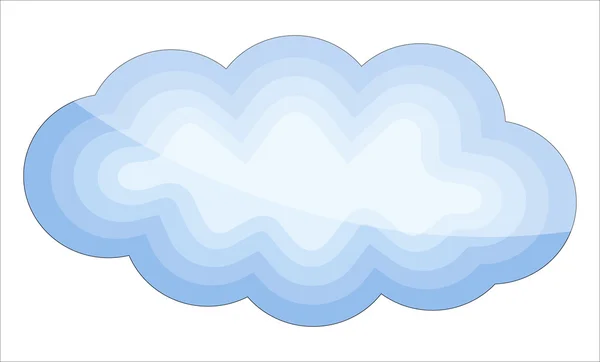 Hochglanz-Wolkendesign — Stockvektor