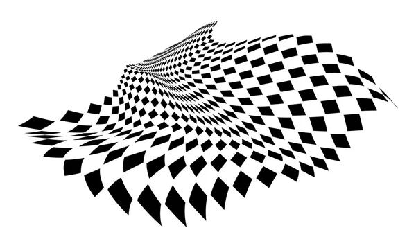 抽象的なダイヤモンド正方形波状パターン — ストックベクタ