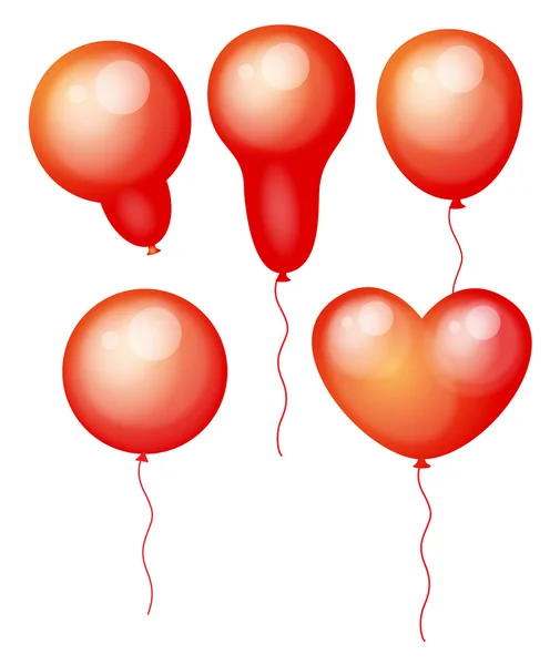 Ensemble vectoriel de ballons vintage — Image vectorielle