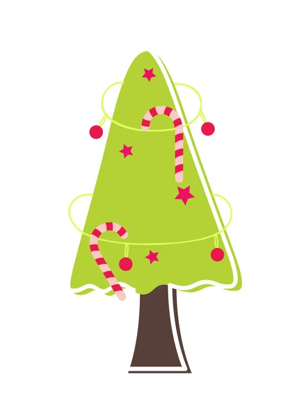 Vector Kerstboom — Stockvector