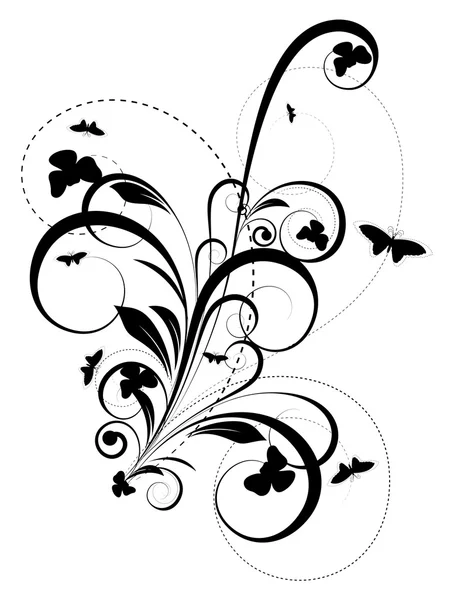 Flourish Elements Graphic Designs — Stock Vector