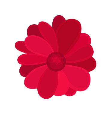 Kırmızı çiçek soyut tasarım