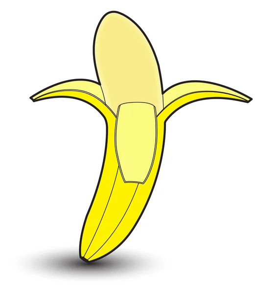 Loupat banán výkresu — Stockový vektor