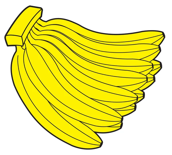 Bando de bananas ilustração vetorial — Vetor de Stock