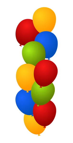 Bunch of Colored Balloons Backdrop — Stock Vector