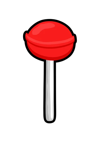 Red Lollipop — Stock Vector