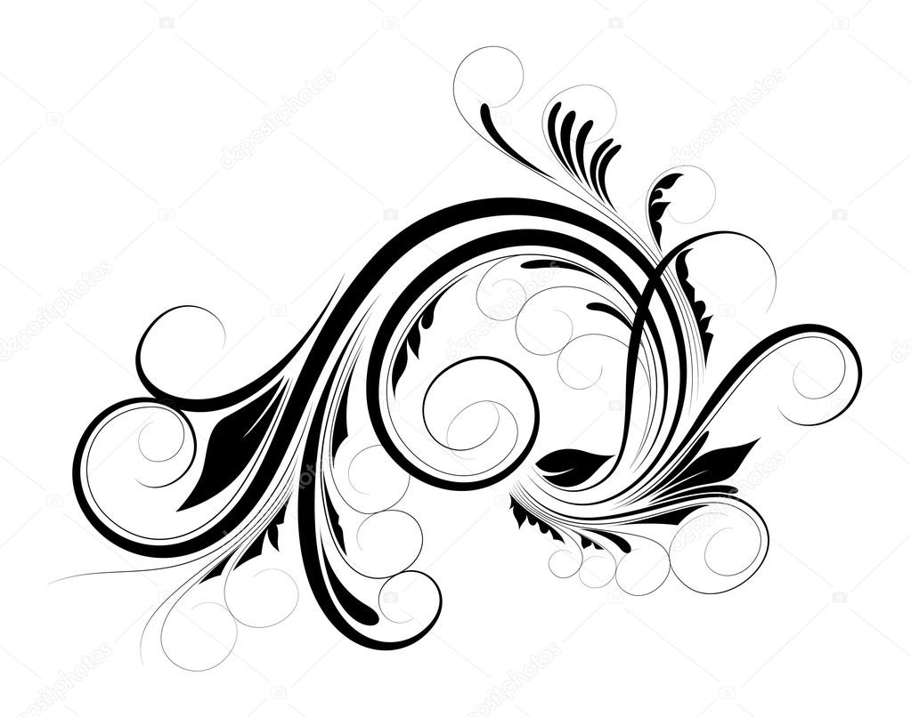 Swirly Flourish Design Stock Vector by ©baavli 57107009