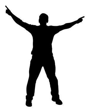 Mutlu bir adam şekli