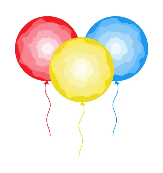 Abstract Colorful Decor Balloons — Stock Vector
