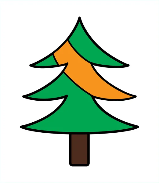 Christmas Tree Design form — Stock vektor