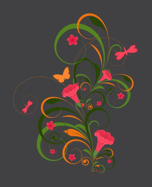 Decoración creativa de Navidad Elementos florales — Vector de stock