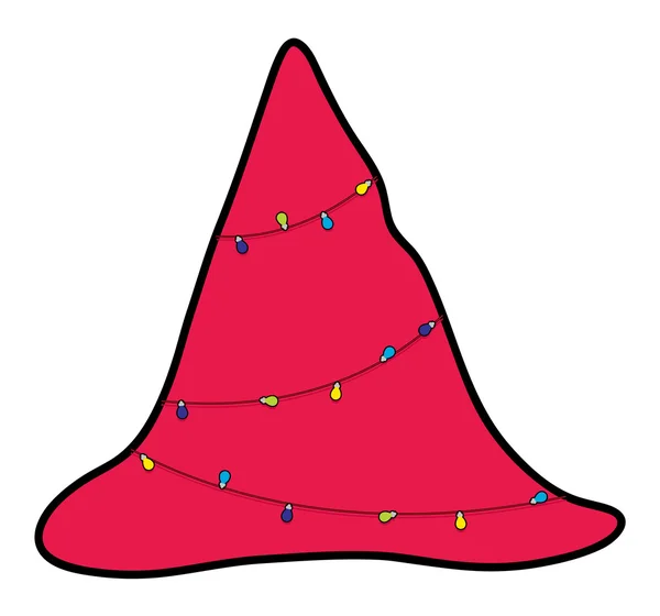 彩灯的圣诞树 — 图库矢量图片