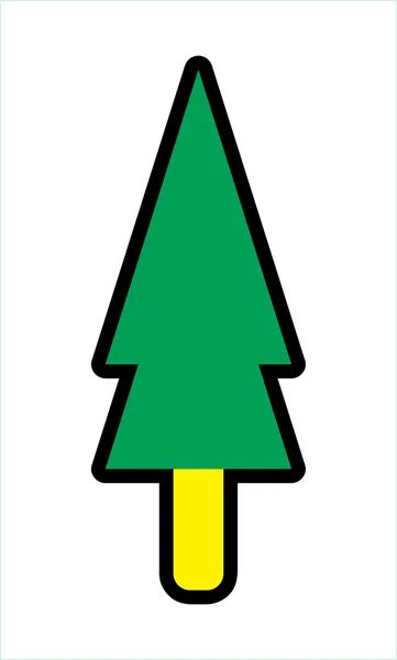 Kerstboom Vector Shape kunst — Stockvector