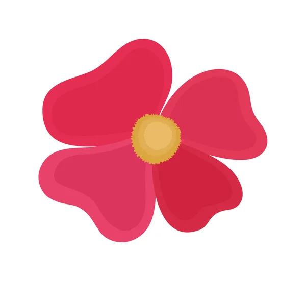 Fleur décorative rouge — Image vectorielle