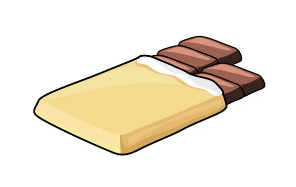 Chocolat dans l'emballage — Image vectorielle