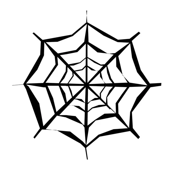 Aranha Web Design Vector — Vetor de Stock