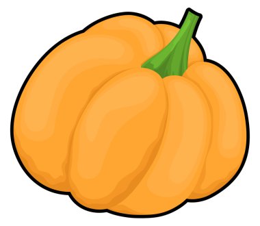 Kırmızı kabak vektör