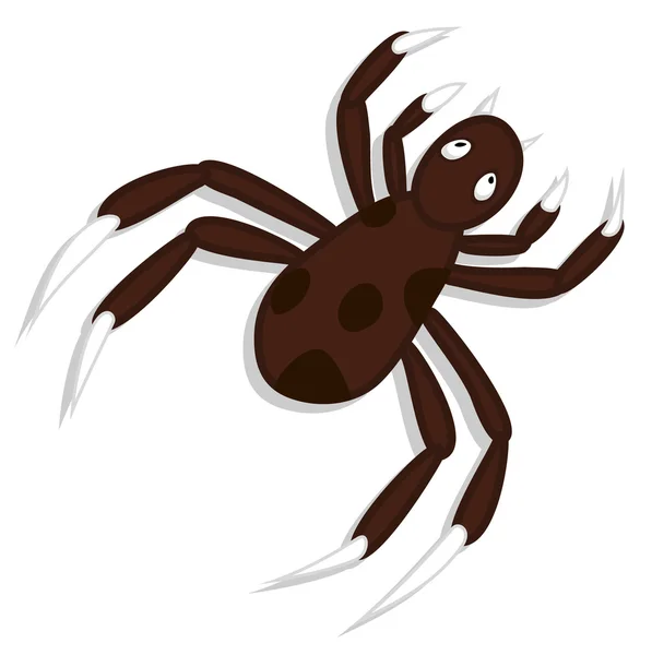 Creepy Spider Vector Art — Stock Vector