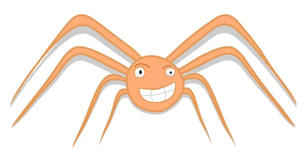Carattere ragno felice — Vettoriale Stock