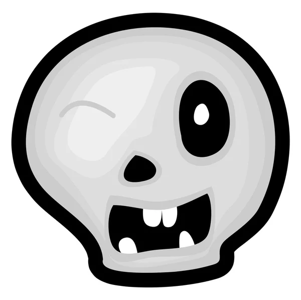 Horror Skull — Stock Vector