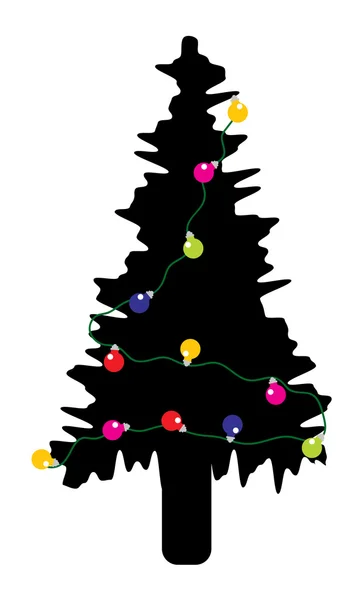 Osvětlení na vánoční stromeček — Stockový vektor