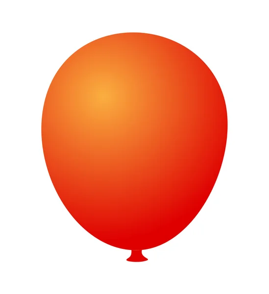 Bannière ballon rouge — Image vectorielle