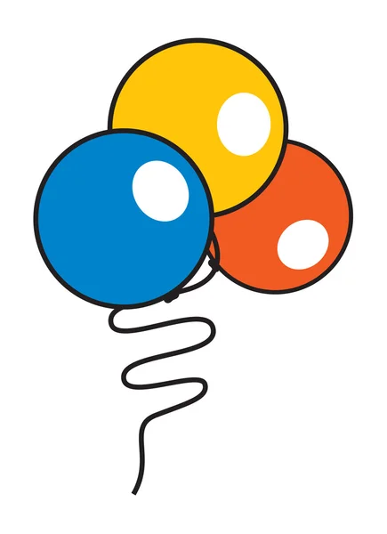 Globos retro coloridos — Vector de stock