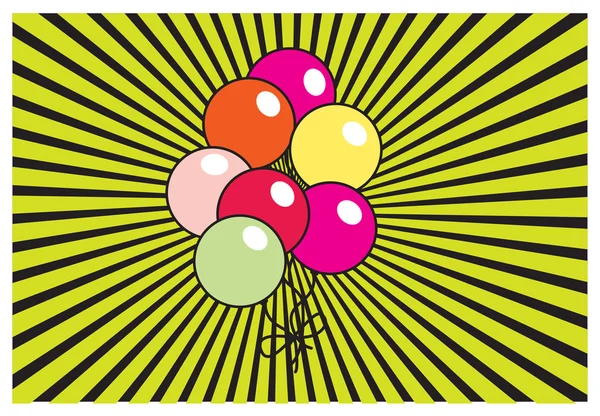 Retro-Ballons Hintergrund — Stockvektor