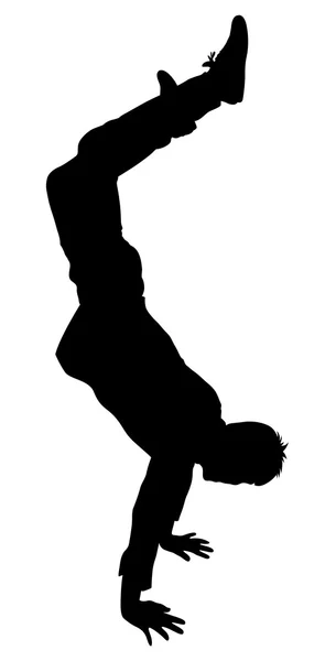 Junge Stunt Action-Form — Stockvektor