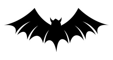Korkunç yarasa siluet vektör