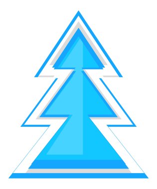 Soyut Xmas ağacı vektör tasarımı