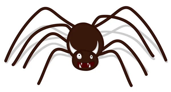 Halloween Devil Spider — Stock Vector