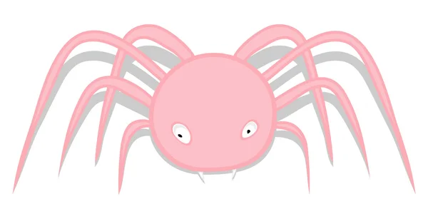 Spooky Spider karakter illustratie — Stockvector