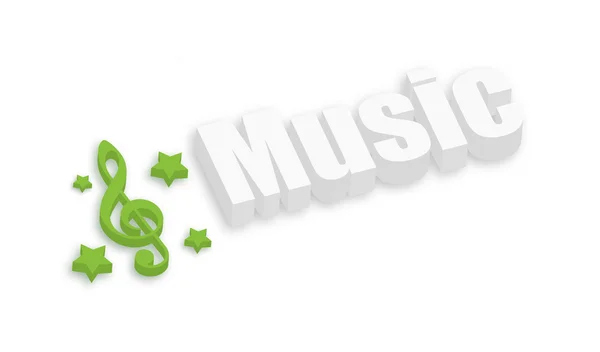 Music Symbol Banner — Stock Vector