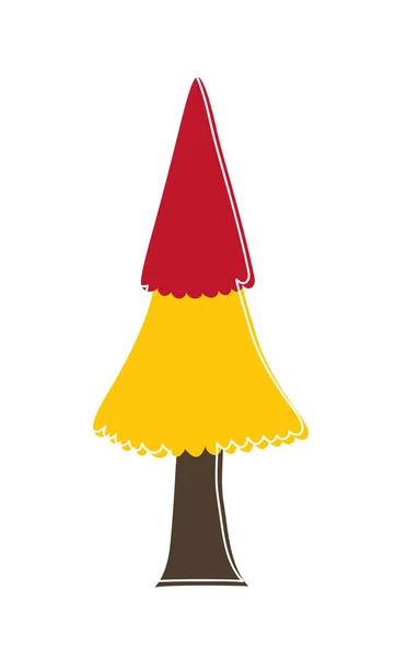 Farbenfroher Weihnachtsbaum — Stockvektor