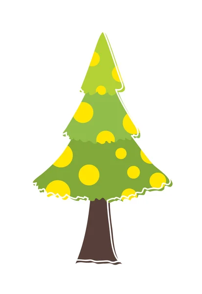 Círculo padrão Árvore de Natal —  Vetores de Stock
