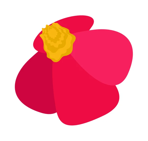 Flor de decoración rosa — Vector de stock