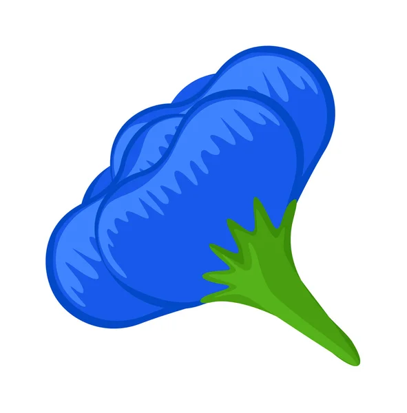 Blauwe bloemsierkunst — Stockvector