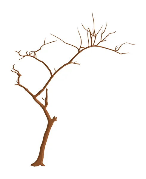 Shape of Dead Tree — Stock Vector